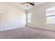 Large, carpeted bedroom with dual windows and plenty of open space for versatile furnishing options at 26168 W Tina Ln, Buckeye, AZ 85396