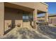 Backyard featuring an outdoor kitchen, BBQ, and a patio at 27316 N Covered Wagon Rd, Phoenix, AZ 85085