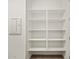 A well-organized pantry features sturdy shelving for optimal storage and accessibility at 3598 E Audrey Dr, San Tan Valley, AZ 85143
