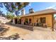 An open backyard with a covered patio, perfect for enjoying outdoor living at 4102 W Fallen Leaf Ln, Glendale, AZ 85310