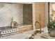 Close-up of kitchen features including marble countertops, modern faucet, and built-in appliances at 5101 N Casa Blanca Dr # 223, Paradise Valley, AZ 85253