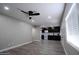 Living room featuring modern floors, neutral walls, recessed lighting and a ceiling fan at 6130 N 27Th Ave, Phoenix, AZ 85017