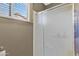 Shower stall with glass doors, plus window for light at 6341 S Cypress Point Dr, Chandler, AZ 85249