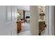 This bedroom doorway reveals neutral carpet and decor at 6341 S Cypress Point Dr, Chandler, AZ 85249