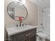 Stylish bathroom with updated vanity, modern fixtures, and a shower-tub combination at 7129 E Broadway Rd # 72, Mesa, AZ 85208
