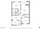 Detailed floor plan showcasing the layout of the home with labeled rooms and dimensions at 7129 E Broadway Rd # 72, Mesa, AZ 85208