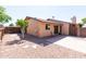 Spacious backyard with gravel landscaping and a brick-paver patio, perfect for outdoor enjoyment at 8616 E Diamond St, Scottsdale, AZ 85257