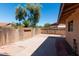 Private backyard featuring a patio and views of mature trees at 8616 E Diamond St, Scottsdale, AZ 85257