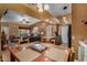 Open dining area seamlessly connects to the living room and kitchen, ideal for modern living at 10136 E Southern Ave # 2064, Mesa, AZ 85209
