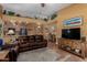 Open-concept living room with seamless flow to the kitchen, creating an ideal space for entertaining at 10136 E Southern Ave # 2064, Mesa, AZ 85209