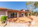 Spacious patio area with brick accents and tiled floor, perfect for outdoor entertaining at 1305 Coyote Pass Pass, Carefree, AZ 85377