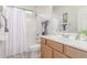 Cozy bathroom with shower and vanity with sink at 13569 S 175Th Dr, Goodyear, AZ 85338