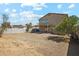 Large backyard with covered patio and built in barbecue, ready for landscaping at 1466 E Avenida Fresca --, Casa Grande, AZ 85122