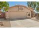 Nice single story home with desert landscaping and a two-car garage at 18643 N 73Rd Ave, Glendale, AZ 85308