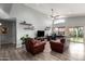 Spacious living room with comfortable seating and natural light at 18643 N 73Rd Ave, Glendale, AZ 85308