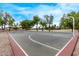 Wide outdoor basketball court featuring well maintained surface and nearby shade trees at 2233 S Nielson St, Gilbert, AZ 85295