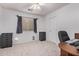 Spacious bedroom with neutral carpeting, white walls, and black storage for ample storage at 2233 S Nielson St, Gilbert, AZ 85295