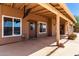 Covered patio and desert landscaping at rear of house at 2753 E Kenwood St, Mesa, AZ 85213