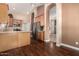View of kitchen featuring granite countertops and stainless steel appliances at 2753 E Kenwood St, Mesa, AZ 85213
