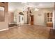 Large living room with vaulted ceilings and natural light at 2753 E Kenwood St, Mesa, AZ 85213