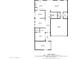 Layout of the first floor with kitchen, living room, dining room, office, and garage at 3370 E Flamingo Ct, Gilbert, AZ 85297