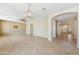 Large open living area featuring tile floors and modern light fixtures at 3370 E Flamingo Ct, Gilbert, AZ 85297
