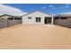 Large backyard featuring block fencing providing privacy at 37111 W Prado St, Maricopa, AZ 85138