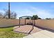 Backyard with a pergola and well maintained lawn at 4007 W Thunderbird Rd, Phoenix, AZ 85053