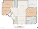 Second floor layout showcasing bedrooms, bathrooms, and a balcony, offering a clear understanding of the home's upper-level design at 4715 E Carmen St, Phoenix, AZ 85044
