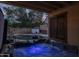 A luxurious hot tub promises relaxation, set against the backdrop of a beautifully landscaped backyard with a sparkling pool at 4715 E Carmen St, Phoenix, AZ 85044