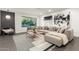 Cozy living room area with large window and neutral tones at 4835 E Onyx Ave, Paradise Valley, AZ 85253