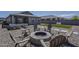 Backyard with fire pit and outdoor seating area, ideal for gathering with friends and Gathering at 5048 N 84Th Dr, Glendale, AZ 85305