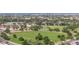 Picturesque aerial view of lush green park, walking paths and neighborhood at 530 N Jesse Ct, Chandler, AZ 85225