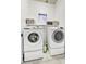 Functional laundry room with modern washer and dryer units at 5537 E Dusty Wren Dr, Cave Creek, AZ 85331