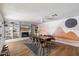 Well-lit dining area featuring modern decor, comfortable seating, and an open layout concept at 6271 E Evans Dr, Scottsdale, AZ 85254