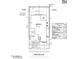 Property survey showing lot dimensions, building footprint, and placement of the home on the lot at 6996 W Hedge Hog Pl, Peoria, AZ 85383