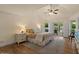 Bright, comfortable bedroom with bay windows and waterfront views at 1700 E Lakeside Dr # 12, Gilbert, AZ 85234