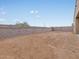 Unlandscaped backyard featuring a block wall at 4348 W Hannah St, San Tan Valley, AZ 85144
