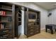 Bright game room with a built-in shelving, modern finishes, and a foosball table at 6718 E Caron Dr, Paradise Valley, AZ 85253