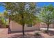 Side view of house with desert landscaping and two mature trees at 9259 W Caron Cir, Peoria, AZ 85345
