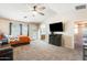 Large primary bedroom is full of natural light and offers an ensuite bathroom at 11259 W Locust Ln, Avondale, AZ 85323