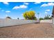 Spacious gravel backyard with ample space for outdoor activities and landscaping at 14112 N 12Th St, Phoenix, AZ 85022