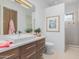 Bright bathroom with a modern vanity, walk-in shower, and contemporary decor for a spa-like experience at 15332 E Hidden Springs Trl, Fountain Hills, AZ 85268