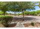 Serene street view of neighborhood park with walking paths and lush trees at 1843 S Sunnyvale Ave, Gilbert, AZ 85295
