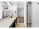 Modern bathroom featuring a vanity with neutral countertops and tile flooring at 2640 E Mallory St, Mesa, AZ 85213