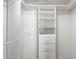 Organized walk-in closet featuring built-in shelves and clothing rods at 2640 E Mallory St, Mesa, AZ 85213