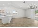 Updated kitchen features white cabinets, tile backsplash and natural lighting at 2640 E Mallory St, Mesa, AZ 85213