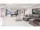 Entertainment room with pool table, comfortable seating, and stylish decor at 30857 N 128Th Dr, Peoria, AZ 85383