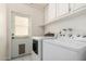 Convenient laundry room with appliances and storage at 3828 W Crocus Dr, Phoenix, AZ 85053
