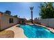 Gorgeous backyard with pool and covered patio at 3828 W Crocus Dr, Phoenix, AZ 85053
